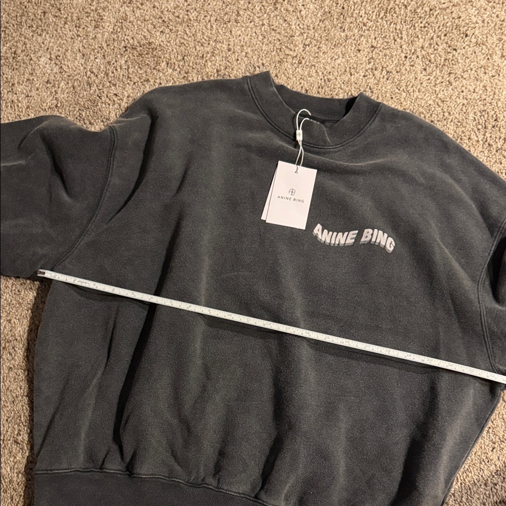 Anine Bing Women's Black Crewneck Sweatshirt - Picture 11 of 12